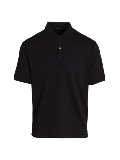 Shop Theory Men's Droyer Polo Shirt In Black