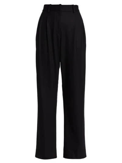 Shop Rag & Bone Women's Clover Wool Trousers In Black