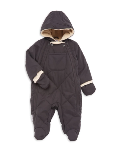 Shop 7am Baby's Bébé Benji Snowsuit In Smokey Grey