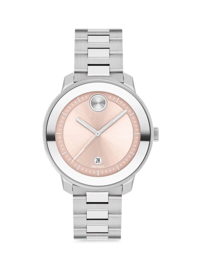 Shop Movado Women's Bold Verso Stainless Steel Watch In Pink