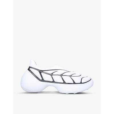 Shop Givenchy Men's White/blk Tk-360+ Mesh Trainers