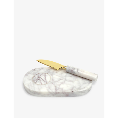 Shop Soho Home Jermyn Small Knife And Marble Chopping Board Set