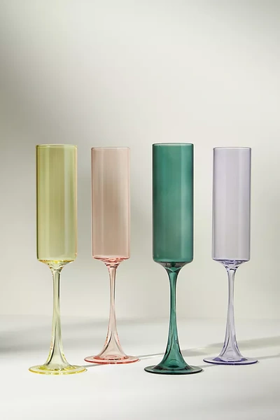 Shop Anthropologie Morgan Flutes, Set Of 4