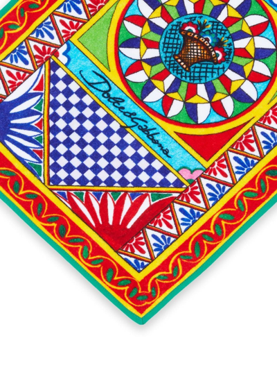 Dolce & Gabbana Carretto Siciliano Foulard-print Guest Towel In Red
