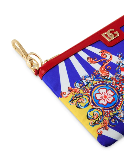 Dolce & Gabbana Abstract-print Three-piece Comfort Kit In Rot