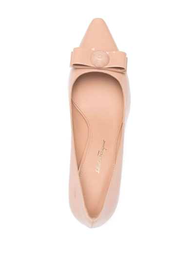 Ferragamo Woman Pumps Blush Size 11 Calfskin In Nude