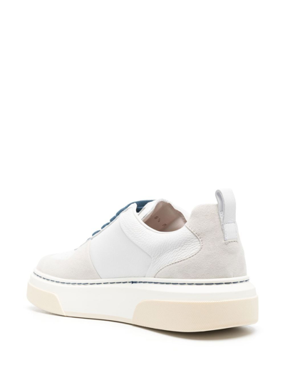 Shop Ferragamo Cassina Low-top Sneakers In Weiss