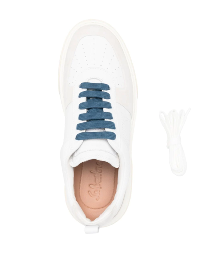 Shop Ferragamo Cassina Low-top Sneakers In Weiss