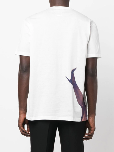 Shop Limitato Slogan-print Short-sleeved T-shirt In Weiss