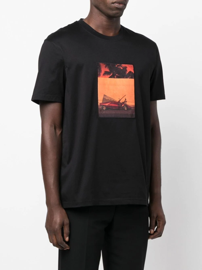 Shop Limitato Graphic-print Short-sleeved T-shirt In Schwarz