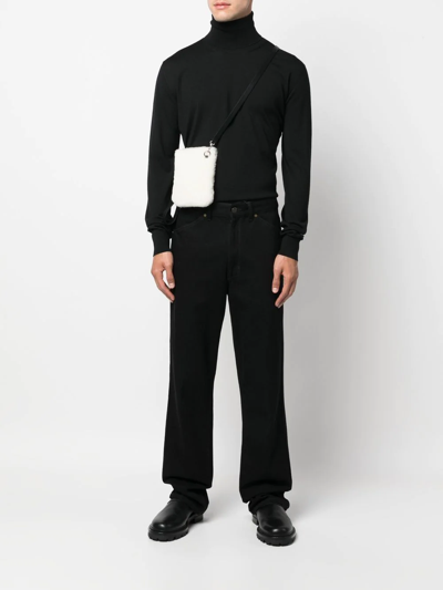 Jil Sander Cashmere-knit Roll-neck Jumper In Schwarz