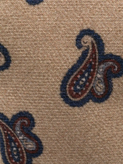 Shop Altea Paisley-print Silk Tie In Braun