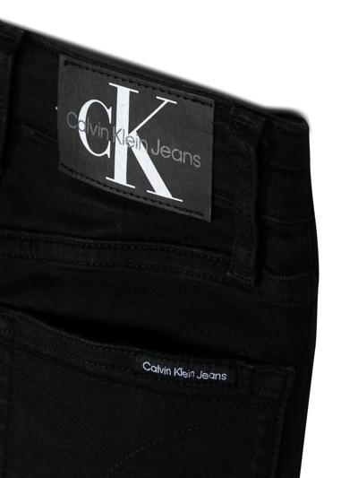 Shop Calvin Klein Jeans Est.1978 Low-rise Slim-cut Jeans In Black