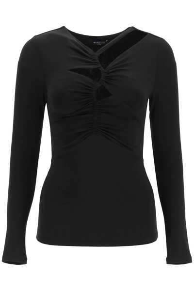 Shop Marciano By Guess 'selina' Top With Cut-out In Black