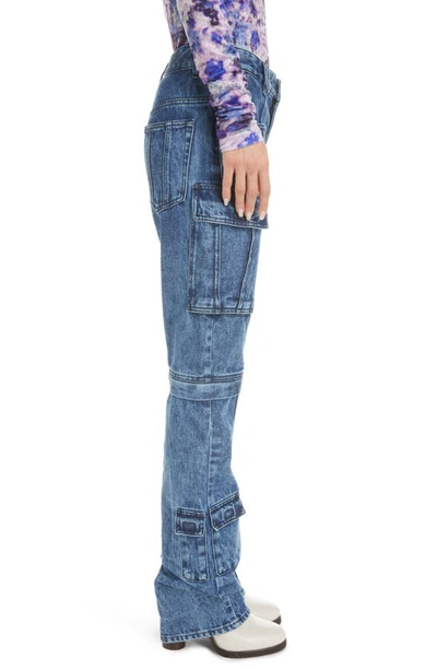 Shop Isabel Marant Vokayo Utility Straight Leg Nonstretch Jeans In Blue