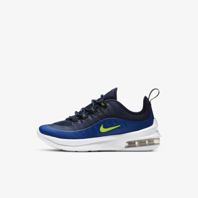 Nike Air Max Axis Little Kids Shoes In Midnight Navy astronomy Blue volt ModeSens