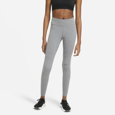 Shop Nike Women's One Mid-rise Leggings In Grey