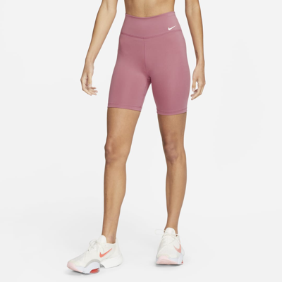 Shop Nike Women's One Mid-rise 7" Biker Shorts In Pink
