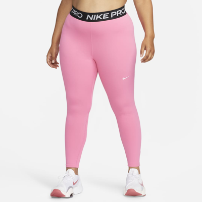 Shop Nike Women's  Pro 365 Leggings (plus Size) In Pink