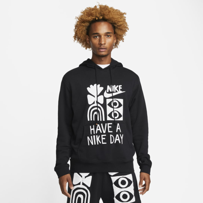 interrumpir Materialismo Preocupado Nike Sportswear French Terry Pullover Hoodie In Black | ModeSens