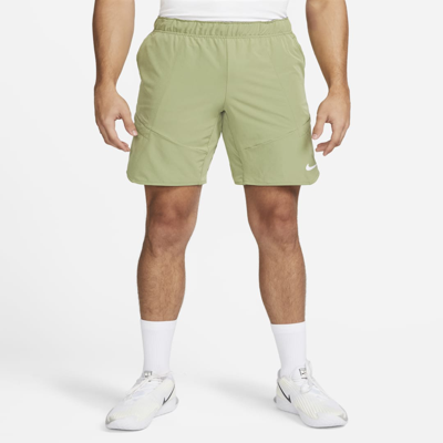 Shop Nike Men's Court Dri-fit Advantage Tennis Shorts In Green