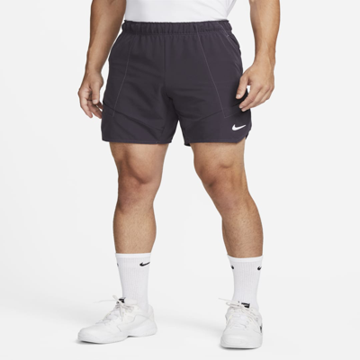 Shop Nike Men's Court Dri-fit Advantage 7" Tennis Shorts In Purple