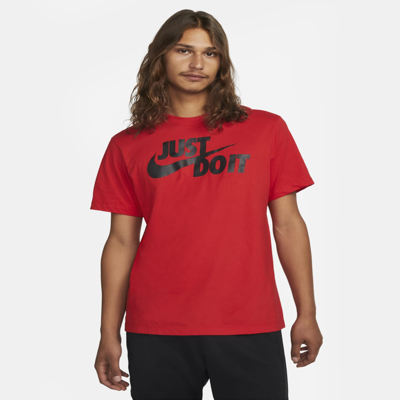 Shop Nike Men's  Sportswear Jdi T-shirt In Red