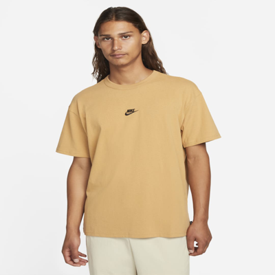 Shop Nike Men's  Sportswear Premium Essentials T-shirt In Brown