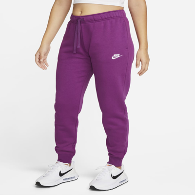 Shop Nike Women's  Sportswear Club Fleece Mid-rise Jogger Pants In Purple