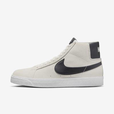 Shop Nike Unisex  Sb Zoom Blazer Mid Skate Shoes In Grey