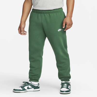 Shop Nike Men's  Sportswear Club Fleece Pants In Green