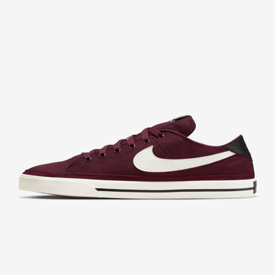 Shop Nike Men's Court Legacy Canvas Shoes In Red
