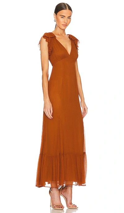 Shop Tularosa Althea Maxi Dress In Golden Spice