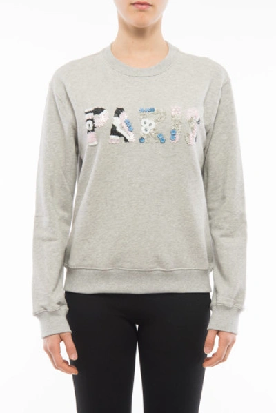 Msgm Sweatshirt In Grigio Melange