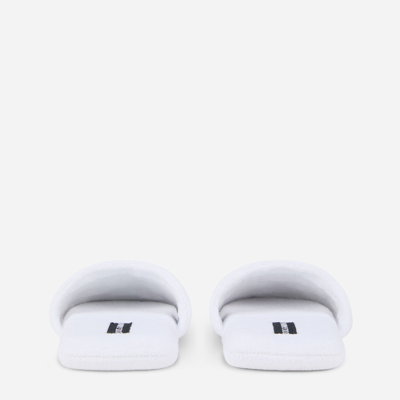 Dolce & Gabbana Cotton Terry Slippers In Multicolor