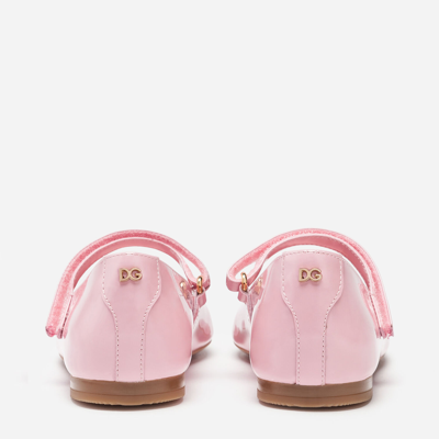 Dolce & Gabbana Kids' Mary Jane Ballerina Shoes In Pink