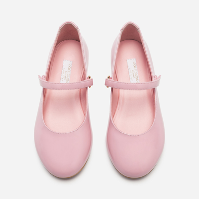 Dolce & Gabbana Kids' Mary Jane Ballerina Shoes In Pink