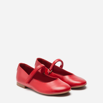 Shop Dolce & Gabbana Patent Leather Mary Jane Ballet Shoe In Red