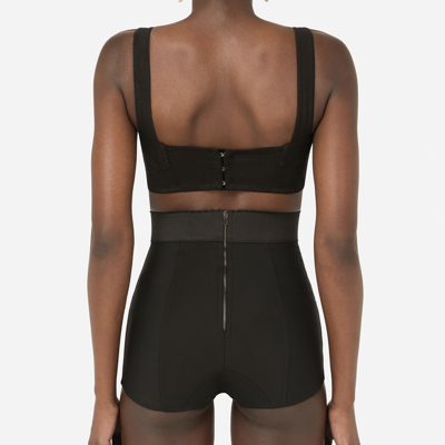 Dolce & Gabbana Corset Top In Black