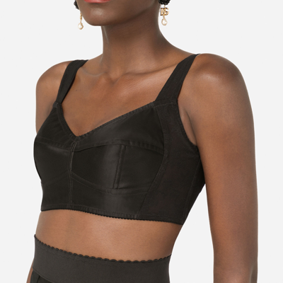 Dolce & Gabbana Corset Top In Black