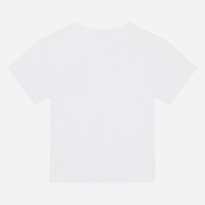 Shop Dolce & Gabbana Jersey T-shirt With Logo Plaque In White