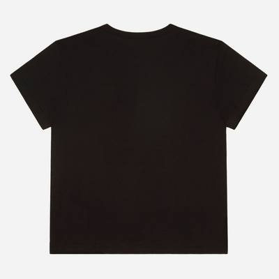 Shop Dolce & Gabbana Jersey T-shirt With Logo Plaque In Black