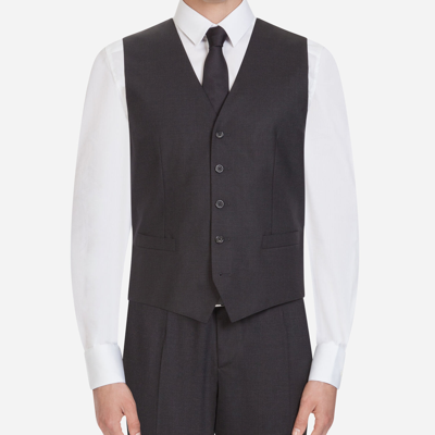 Shop Dolce & Gabbana Stretch Wool Suit In Grey