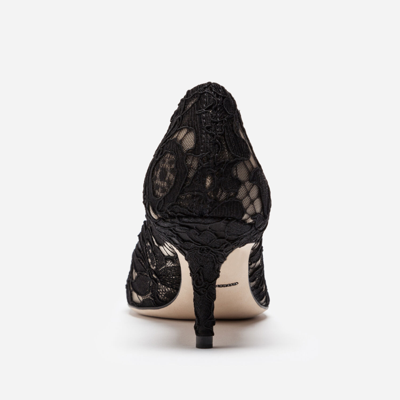 Dolce & Gabbana Bellucci 90 Crystal-embellished Pumps In Taormina Lace In Blue