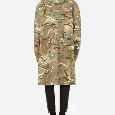 Shop Dolce & Gabbana Camouflage-print Nylon Trench Coat In Multicolor