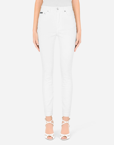 Shop Dolce & Gabbana Audrey Jeans In White