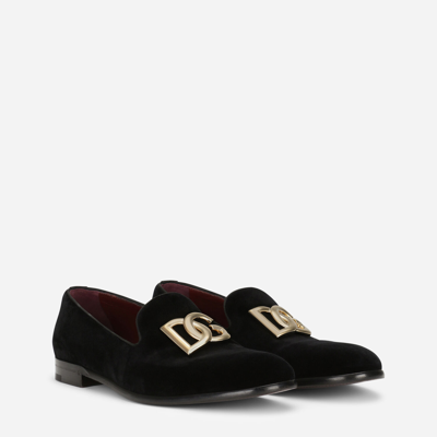 Shop Dolce & Gabbana Pantofola In Black