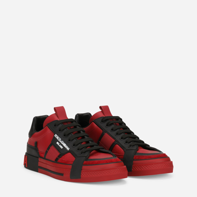 Shop Dolce & Gabbana Mixed-material Custom 2.zero Sneakers In Multicolor