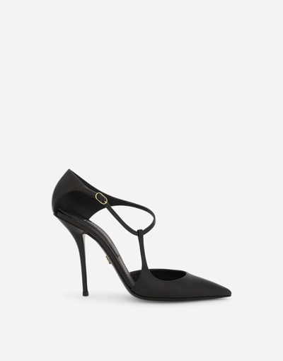 Shop Dolce & Gabbana Patent Leather Pumps In Black