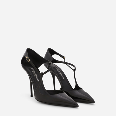 Shop Dolce & Gabbana Patent Leather Pumps In Black